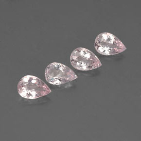 캐럿 천연 라이트 핑크 모가나이트 보석, 배 모양, 7×4.8 mm, VVS-VS