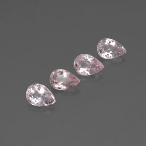 캐럿 천연 라이트 핑크 모가나이트 보석, 배 모양, 6.8×4.9 mm, VVS-VS