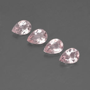 캐럿 천연 라이트 핑크 모가나이트 보석, 배 모양, 7×4.9 mm, VVS-VS
