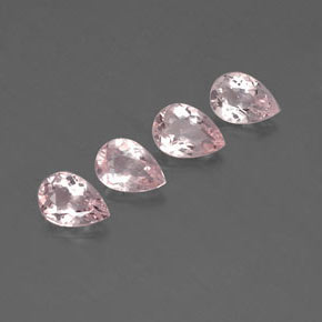 캐럿 천연 라이트 핑크 모가나이트 보석, 배 모양, 7×4.9 mm, VVS-VS