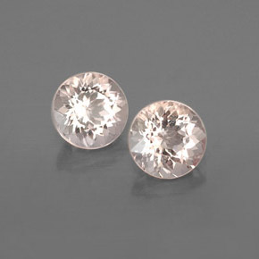 캐럿 천연 살몬 핑크 모가나이트 보석, 라운드 컷, 5.47 mm, VVS-VS