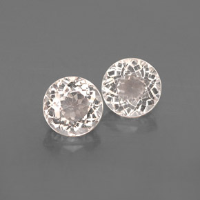 캐럿 천연 라이트 핑크 모가나이트 보석, 라운드 컷, 5.46 mm, VS