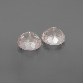 캐럿 천연 라이트 핑크 모가나이트 보석, 라운드 컷, 5.46 mm, VS