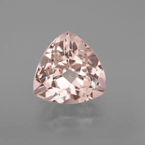 4.65캐럿 천연 살몬 핑크 모가나이트, 트릴리언, 11×11 mm, VVS-VS