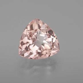 4.65캐럿 천연 살몬 핑크 모가나이트, 트릴리언, 11×11 mm, VVS-VS