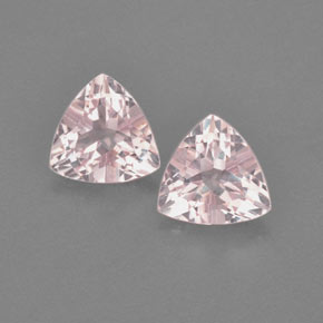 캐럿 천연 살몬 핑크 모가나이트 보석, 트릴리언, 7.2×7 mm, VVS
