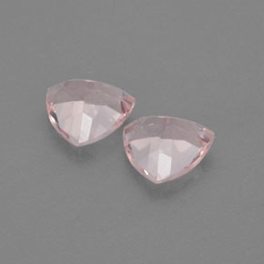 캐럿 천연 살몬 핑크 모가나이트 보석, 트릴리언, 7.2×7 mm, VVS