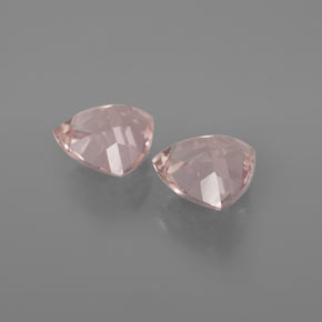 캐럿 천연 살몬 핑크 모가나이트 보석, 트릴리언, 7.1×7.1 mm, VVS-VS