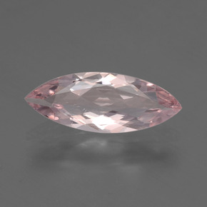 1.10캐럿 천연 라이트 핑크 모가나이트, 마퀴즈, 13.4×5.2 mm, VS-SI