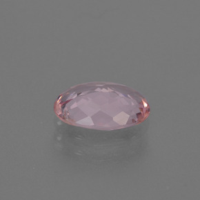 1.19캐럿 천연 라이트 핑크 모가나이트, 타원형 컷, 8.7×6.5 mm, VS-SI
