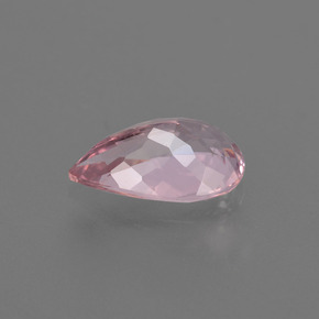 1.31캐럿 천연 라이트 핑크 모가나이트, 배 모양, 9.9×6.1 mm, VS