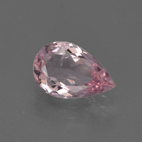 1.15캐럿 천연 라이트 핑크 모가나이트, 배 모양, 9.4×6.2 mm, VS