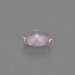 0.84캐럿 천연 라이트 핑크 모가나이트, 타원형 컷, 7.8×5.7 mm, VVS-VS
