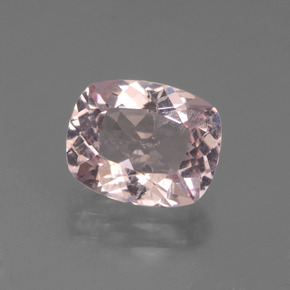 1.71캐럿 천연 라이트 핑크 모가나이트, 쿠션 컷, 8.5×6.8 mm, VS-SI
