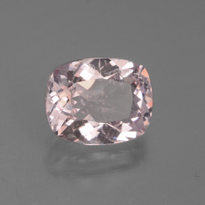 1.71캐럿 천연 라이트 핑크 모가나이트, 쿠션 컷, 8.5×6.8 mm, VS-SI