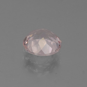 1.31캐럿 천연 라이트 핑크 모가나이트, 라운드 컷, 7.25 mm, VS