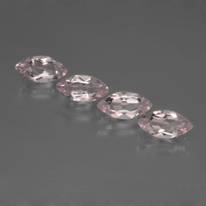 캐럿 천연 라이트 핑크 모가나이트 보석, 마퀴즈, 8×4.1 mm, VVS