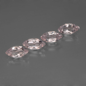 캐럿 천연 라이트 핑크 모가나이트 보석, 마퀴즈, 8×4.1 mm, VVS