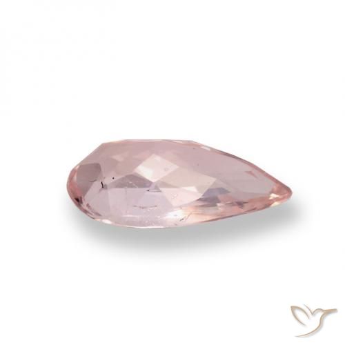 0.54캐럿 천연 미디엄 핑크 모가나이트, 배 모양, 7.8×4 mm, VVS-VS