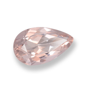 0.78캐럿 천연 라이트 핑크 모가나이트, 배 모양, 8.8×5.1 mm, VVS