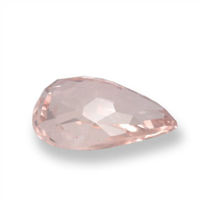 0.97캐럿 천연 라이트 핑크 모가나이트, 배 모양, 8.3×5.5 mm, VS