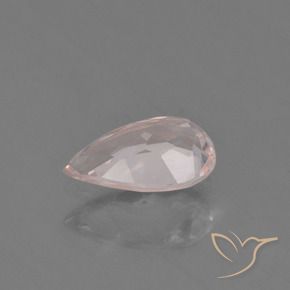 0.63캐럿 천연 라이트 로즈 핑크 모가나이트, 배 모양, 7.7×4.8 mm, VVS-VS