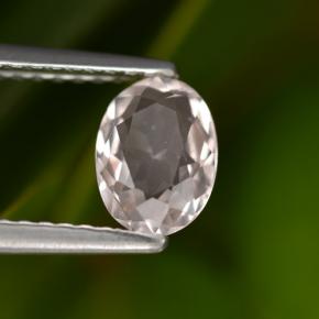 0.70캐럿 천연 플라밍고 핑크 모가나이트, 타원형 컷, 7×5.1 mm, VS