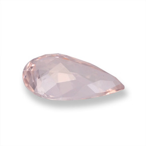 0.74캐럿 천연 미디엄 라이트 핑크 모가나이트, 배 모양, 8.7×5.2 mm, VVS