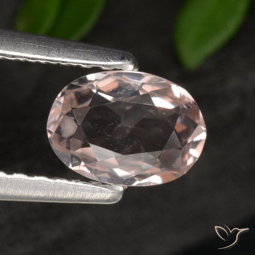 0.54ct 자연스러운 미디엄 핑크 모르가나이트, 타원형, VVS-VS
