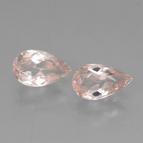 캐럿 천연 라이트 핑크 모가나이트 보석, 배 모양, 6.7×4 mm, VVS-VS