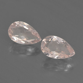 1.09캐럿 천연 플라밍고 핑크 모가나이트 보석, 배 모양, 7.2×4.5 mm, VVS-VS