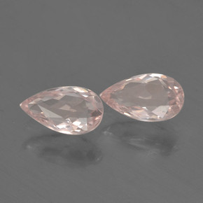 캐럿 천연 라이트 핑크 모가나이트 보석, 배 모양, 7×4 mm, VVS