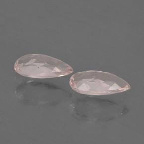 캐럿 천연 라이트 핑크 모가나이트 보석, 배 모양, 7×4 mm, VVS