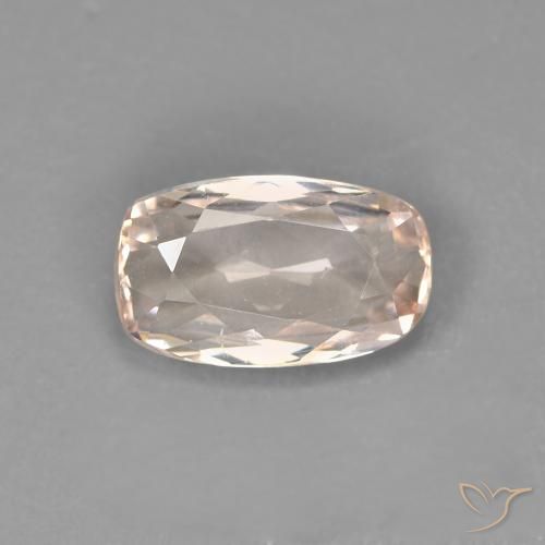 0.76ct 자연스러운 매우 밝은 분홍색 모르가나이트, 방석, VVS-VS