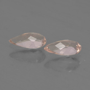0.80캐럿 천연 라이트 핑크 모가나이트 보석, 배 모양, 7.1×4 mm, VVS-VS