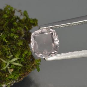 0.62캐럿 천연 라이트 핑크 모가나이트, 쿠션 컷, 5.7×5.5 mm, VVS-VS