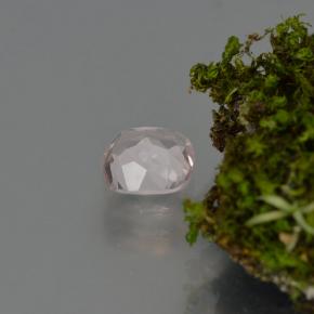 0.62캐럿 천연 라이트 핑크 모가나이트, 쿠션 컷, 5.7×5.5 mm, VVS-VS