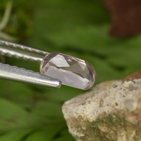 0.46캐럿 천연 라이트 핑크 모르가나이트, 쿠션 컷, VVS