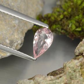 0.47캐럿 천연 플라밍고 핑크 모르가나이트, 배 모양, VVS-VS