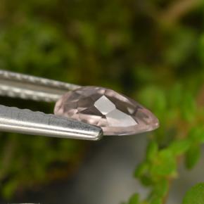 0.54캐럿 천연 미디엄 핑크 모가나이트, 배 모양, 7.1×4.3 mm, VVS
