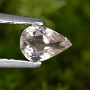 0.43캐럿 천연 라이트 핑크 모르가나이트, 배 모양, VVS