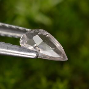 0.43캐럿 천연 라이트 핑크 모르가나이트, 배 모양, VVS