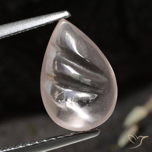 2.74ct 자연스러운 미디엄 라이트 핑크 모르가나이트, 배 모양, 투명한