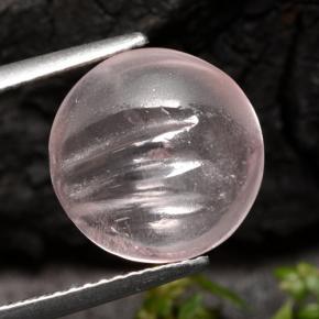 5.65캐럿 천연 라이트 핑크 모가나이트, 라운드 컷, 투명한