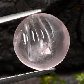 5.65캐럿 천연 라이트 핑크 모가나이트, 라운드 컷, 투명한