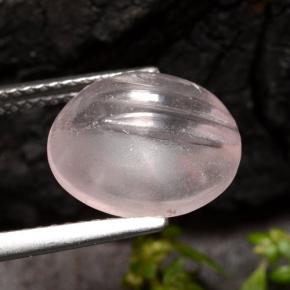 5.65캐럿 천연 라이트 핑크 모가나이트, 라운드 컷, 투명한