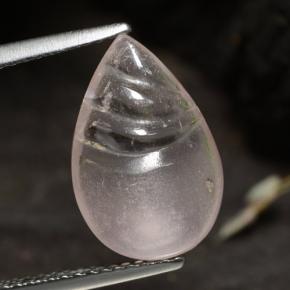 3.60캐럿 천연 라이트 핑크 모르가나이트, 배 모양, 투명한