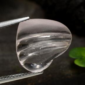 6.23캐럿 천연 코랄 핑크 톤 모르가나이트, 하트 모양, 투명한