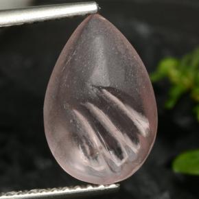 3.25캐럿 천연 라이트 핑크 모가나이트, 배 모양, 12.6×8.4 mm, 투명한