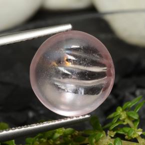 5.96캐럿 천연 라이트 핑크 모르가나이트, 라운드 컷, 투명한